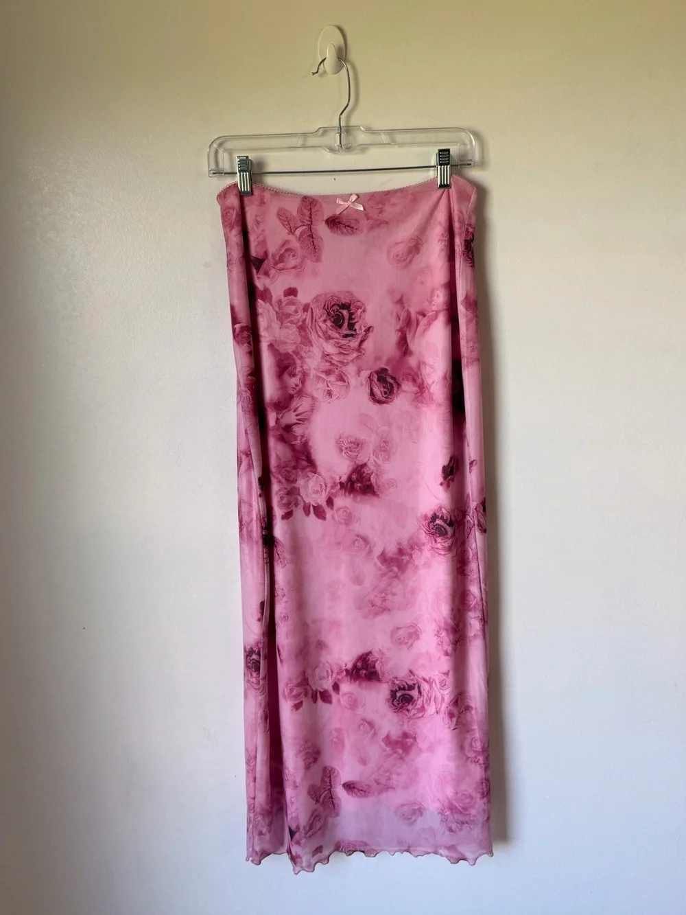 Floral Renaissance angel  print maxi skirt - Picture 9 of 10